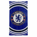 Blue-White-Black - Front - Chelsea FC Pulse Beach Towel