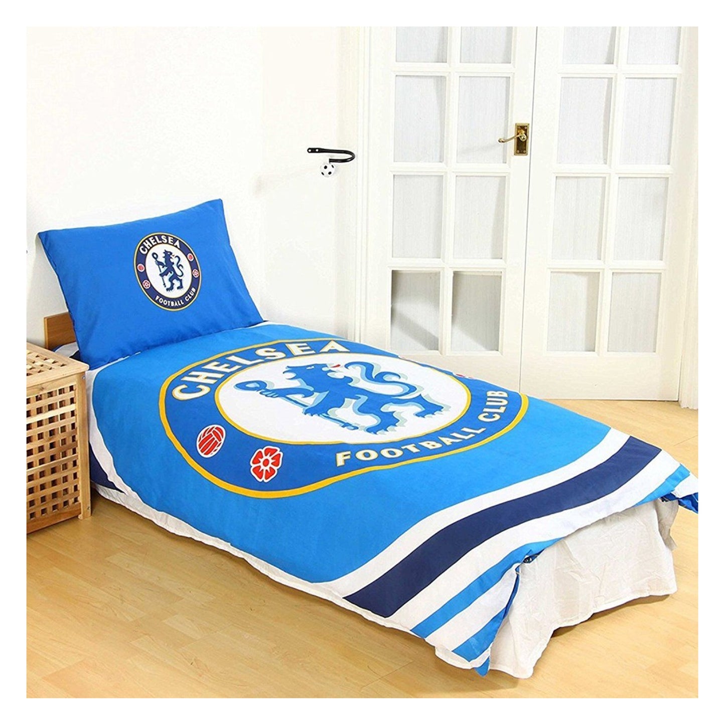 Sky Blue - Front - Chelsea FC Pulse Duvet Cover Set