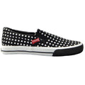 Black-White - Front - Vision Street Wear Unisex Adult Polka Dot Trainers