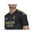 Black - Side - Real Madrid CF 22-23 Adidas Short-Sleeved Away Shirt