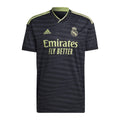 Black - Front - Real Madrid CF 22-23 Adidas Short-Sleeved Away Shirt