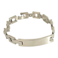 Silver - Front - Celtic FC Stainless Steel Bracelet