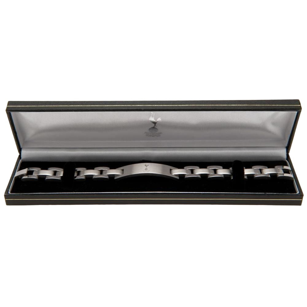 Silver - Side - Tottenham Hotspur FC Stainless Steel Bracelet