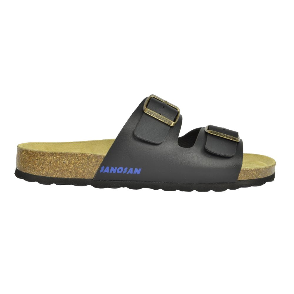 Black-Brown - Back - Sanosan Womens-Ladies Aston Sano Flor Sandals