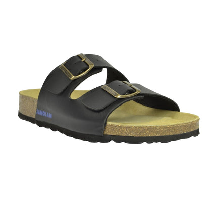 Black-Brown - Front - Sanosan Womens-Ladies Aston Sano Flor Sandals