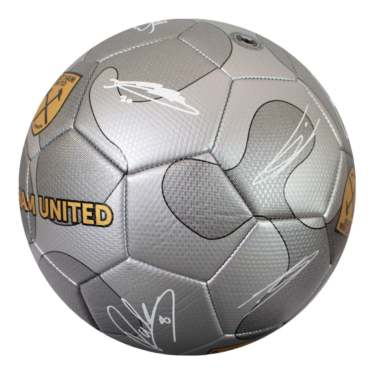 Silver-Yellow-White - Back - West Ham United FC Signature Camo Football