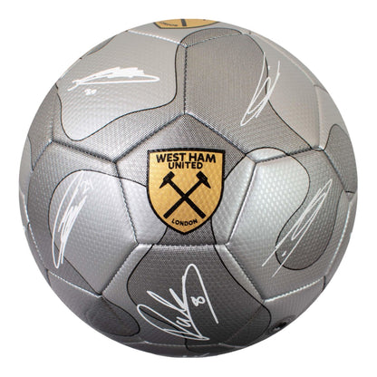 Silver-Yellow-White - Side - West Ham United FC Signature Camo Football