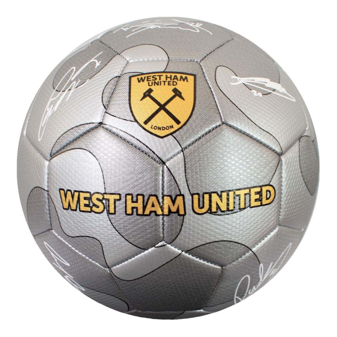 Silver-Yellow-White - Front - West Ham United FC Signature Camo Football