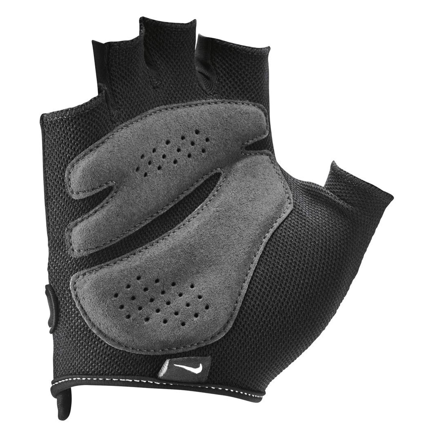 Black-White - Back - Nike Womens-Ladies Elemental Fitness Fingerless Gloves