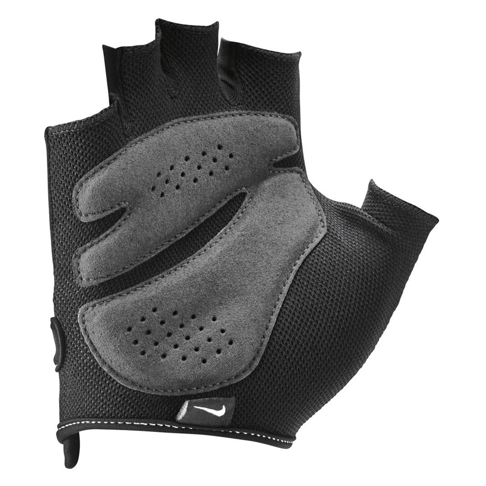 Black-White - Back - Nike Womens-Ladies Elemental Fitness Fingerless Gloves