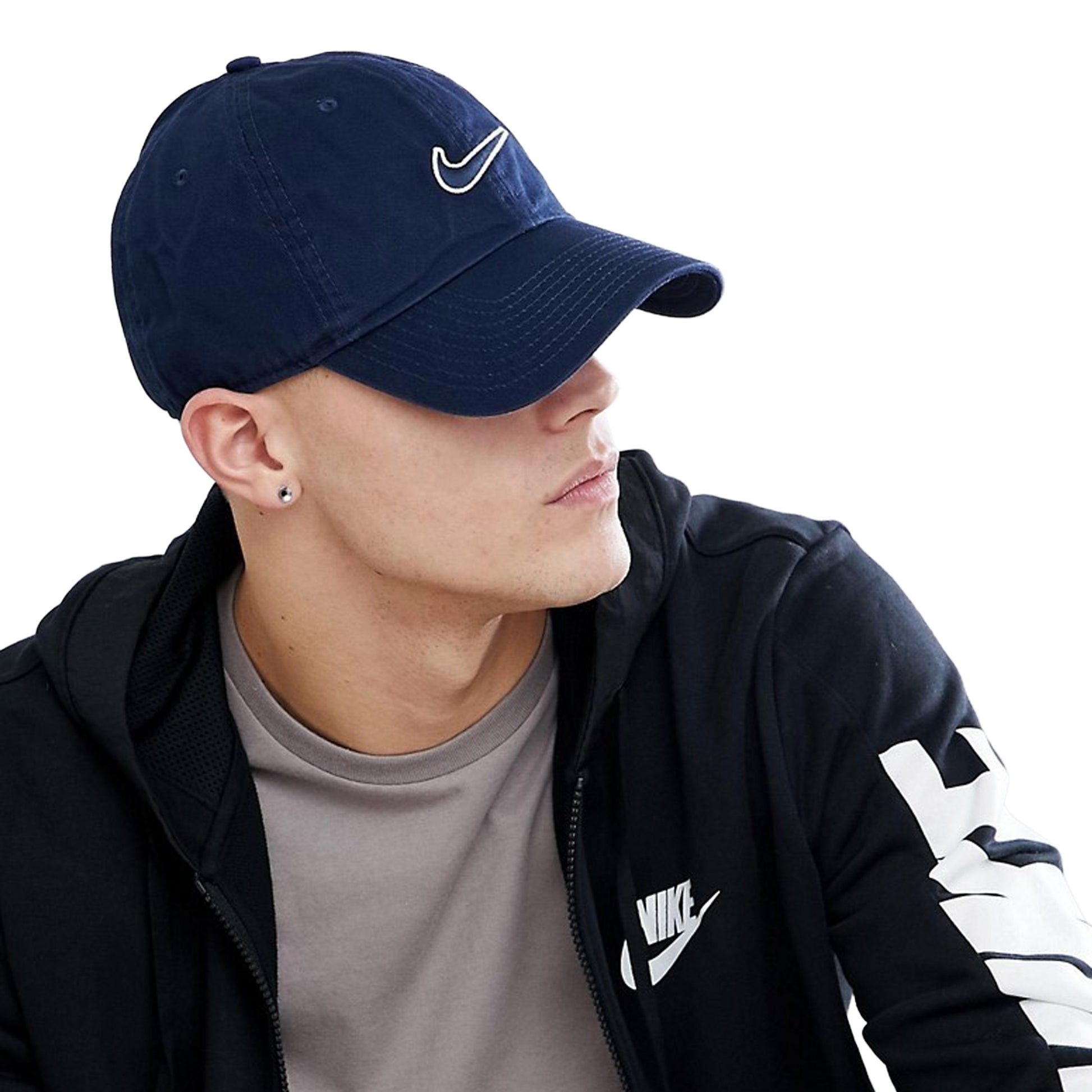 Navy - Side - Nike Swoosh Cap