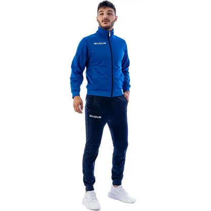 Blue - Front - Givova Mens Torino Tracksuit