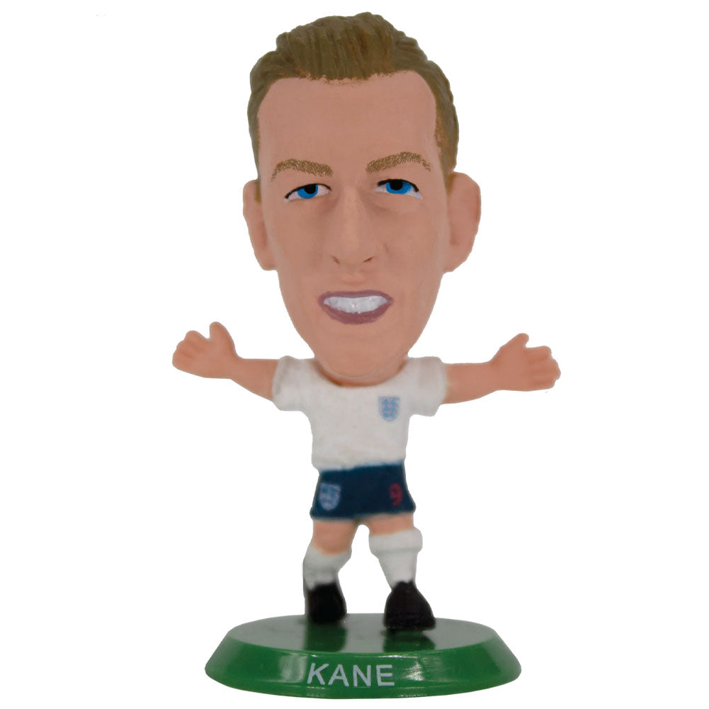 White-Dark Blue-Blue-Red-Green - Front - England FA Harry Kane Figure