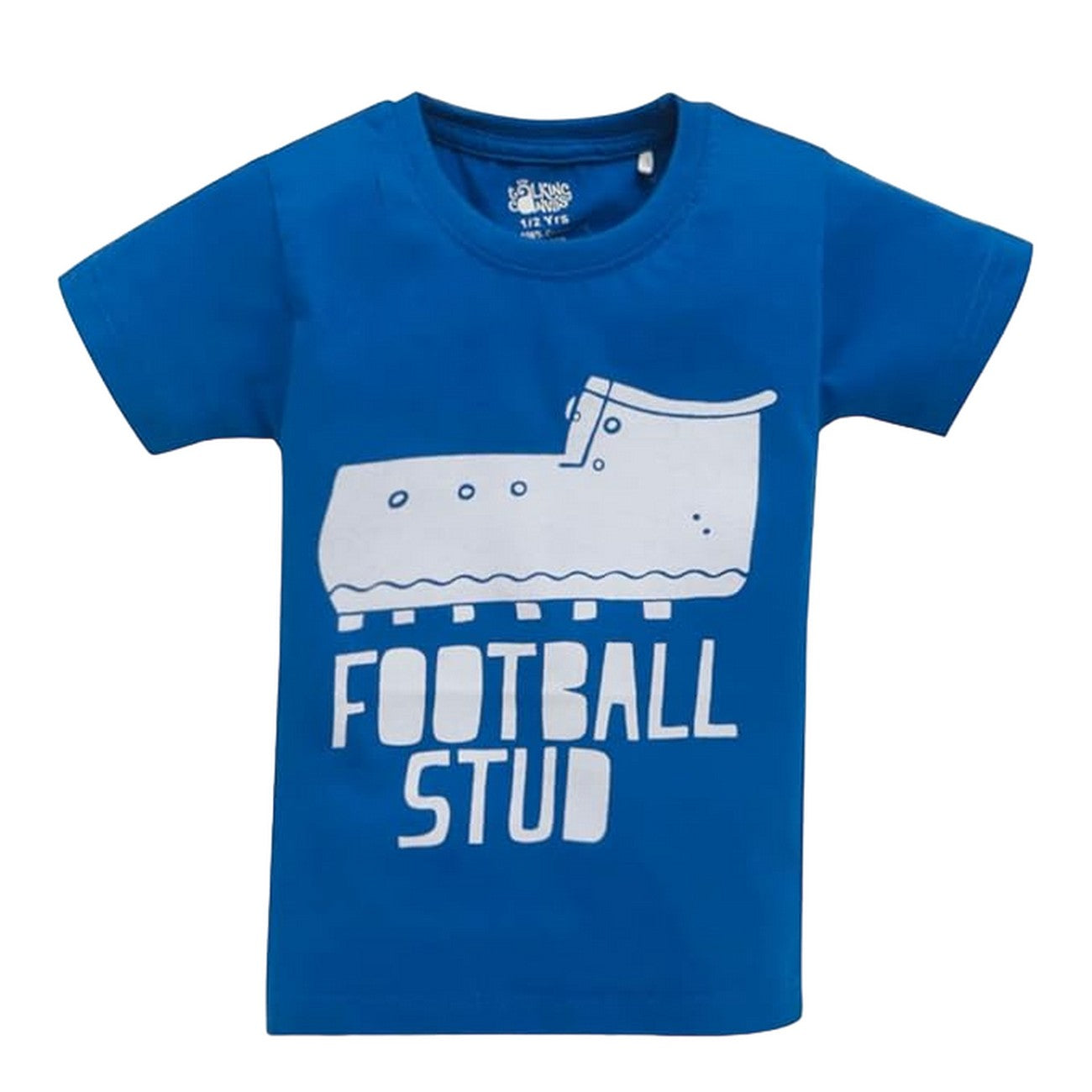 Blue - Front - Inspire The Artist You Childrens-Kids Football Stud T-Shirt