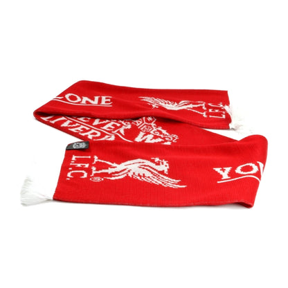 Red-White - Back - Liverpool FC Official Football Crown Scarf