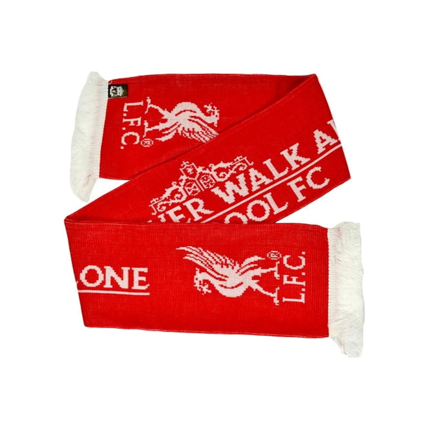 Red-White - Front - Liverpool FC Official Football Crown Scarf