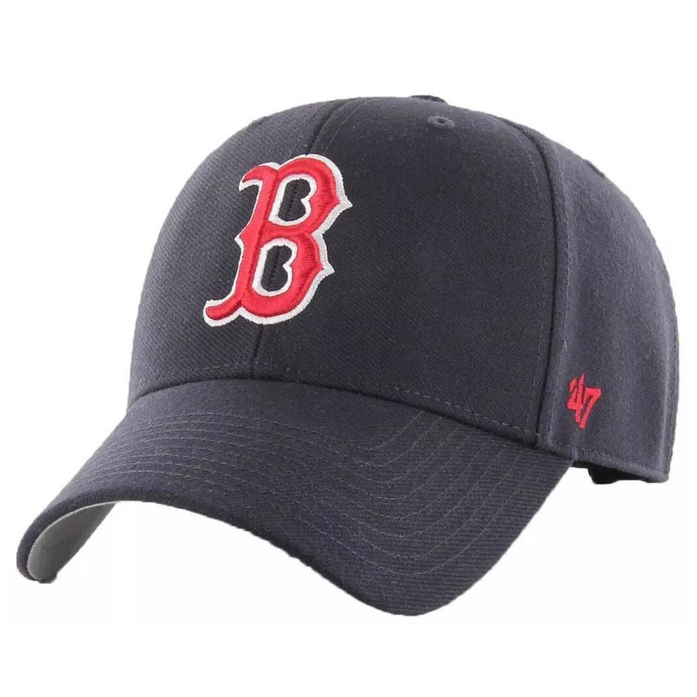 Navy - Front - Boston Red Sox MVP 47 Logo Baseball Cap