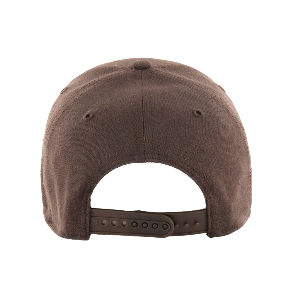 Brown - Back - Detroit Tigers 47 Snapback Cap
