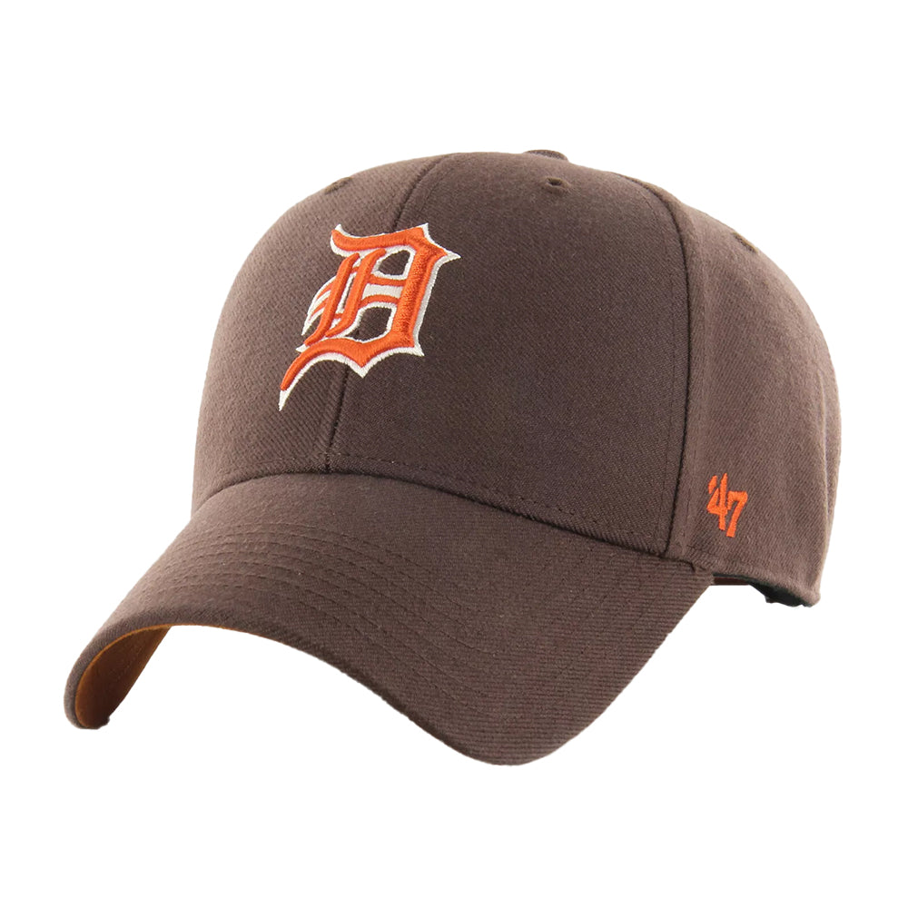 Brown - Side - Detroit Tigers 47 Snapback Cap