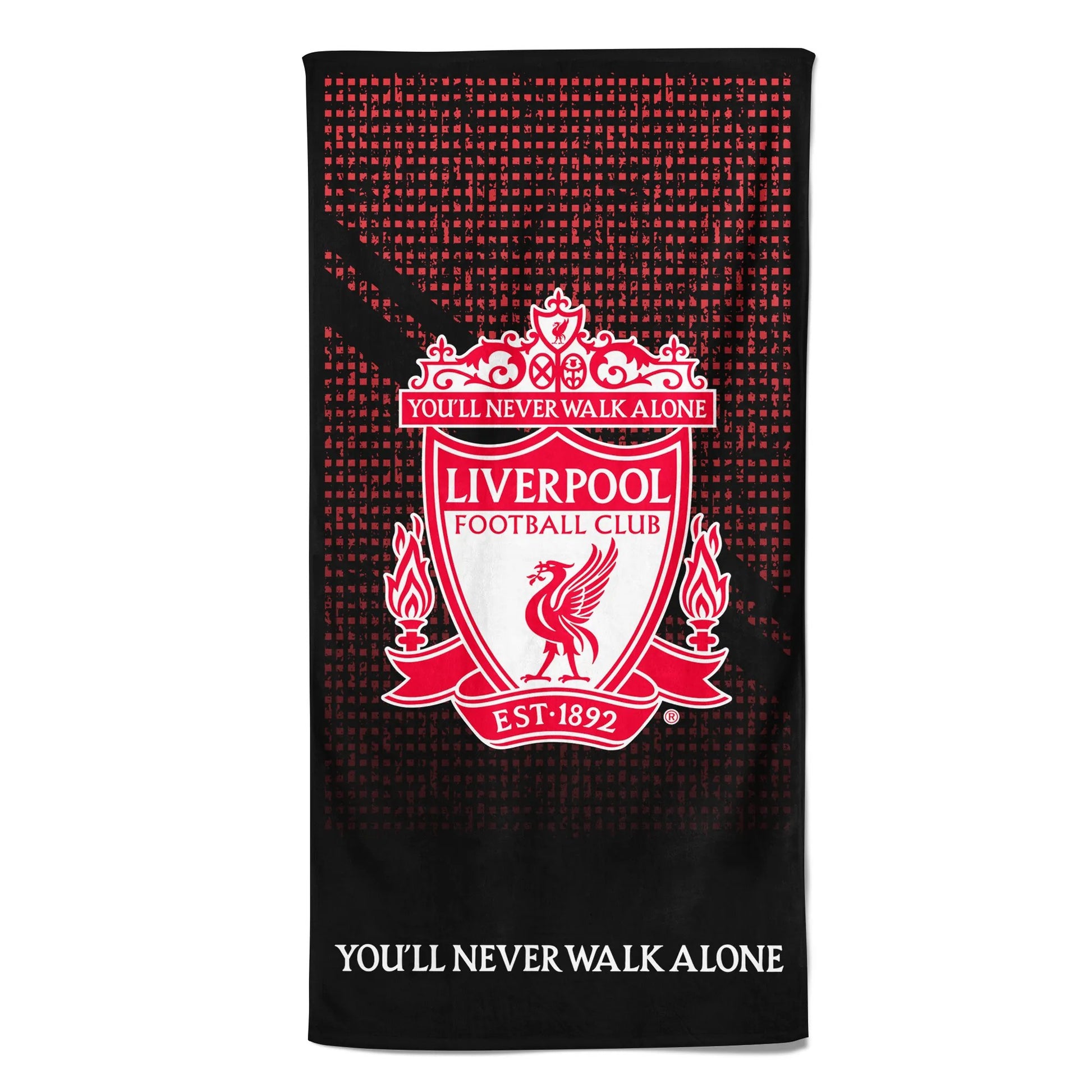 Black-Red-White - Front - Liverpool FC Crest Mesh Towel