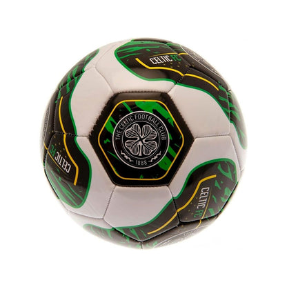 Green-Black-White-Yellow - Front - Celtic FC Tracer 32 Panel Football
