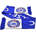 Royal Blue-White - Back - Chelsea FC Wordmark Knitted Scarf
