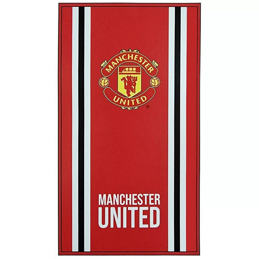 Red-White - Front - Manchester United FC Core Stripe Towel