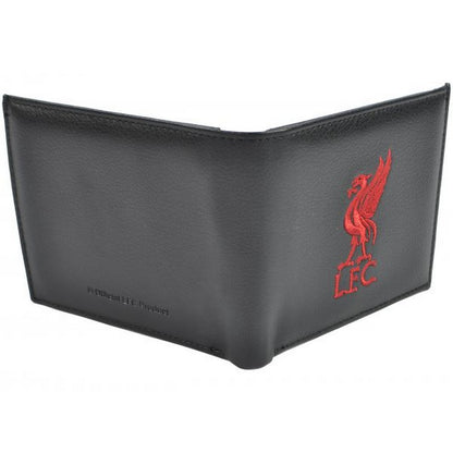 Black-Red - Back - Liverpool FC Embroidered Bi-Fold Wallet