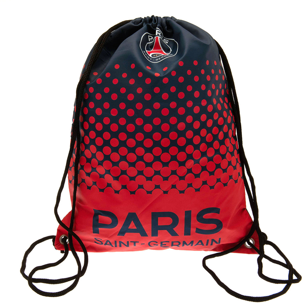Red-Blue - Front - Paris Saint Germain FC Fade Drawstring Bag