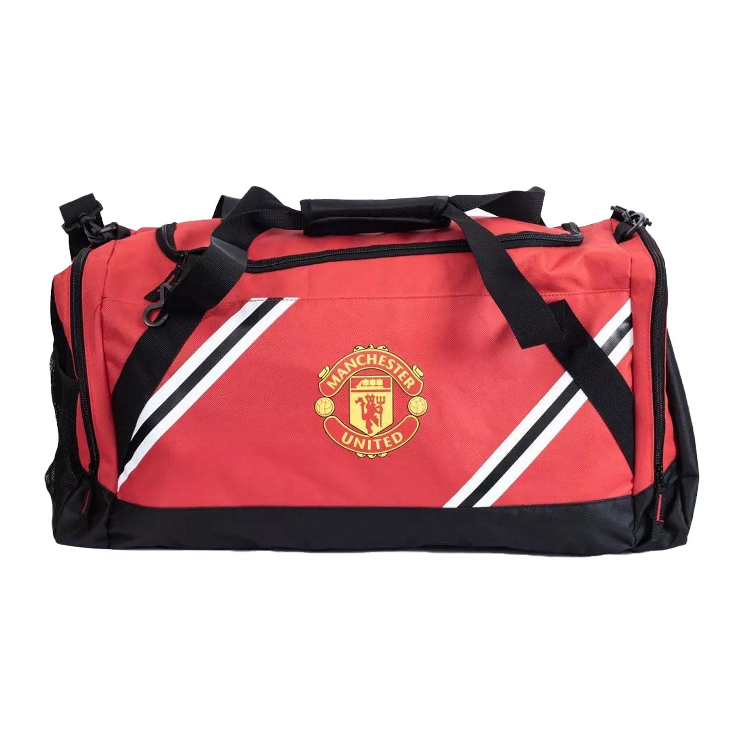 Red-Yellow - Front - Manchester United FC Core Stripe Duffle Bag