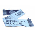 Light Blue-Navy - Front - Manchester City FC Official Football Fade Scarf