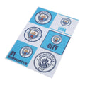 White-Sky Blue - Back - Manchester City FC Multi A4 Car Decal Set