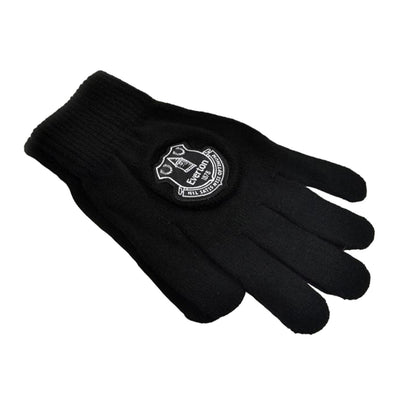 Black - Side - Tottenham Hotspur FC Unisex Adult Knitted Winter Gloves