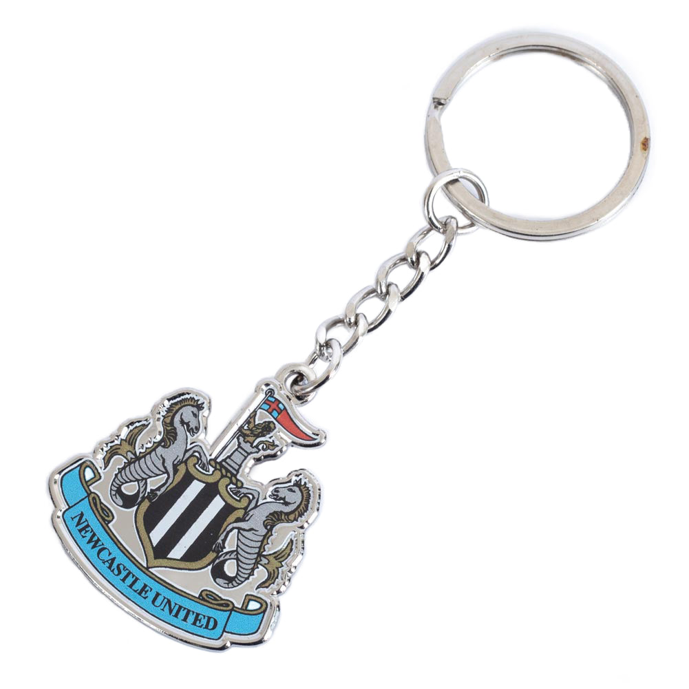 Silver-Blue - Back - Newcastle United FC Crest Keyring