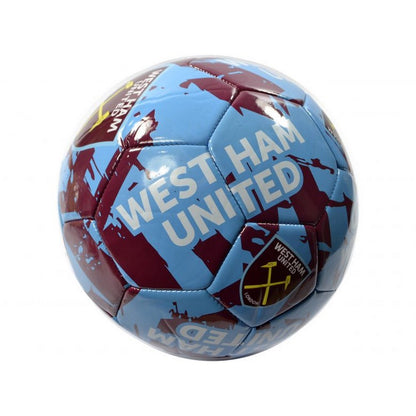 Claret-Sky Blue-Yellow - Side - West Ham United FC Graffiti Football