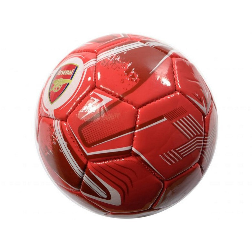 Red - Side - Arsenal FC Turbine Crest Mini Football