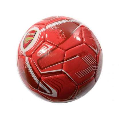 Red - Side - Arsenal FC Turbine Crest Mini Football