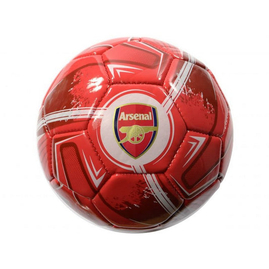 Red - Front - Arsenal FC Turbine Crest Mini Football