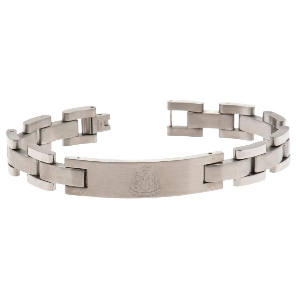 Silver - Back - Newcastle United FC Stainless Steel Bracelet