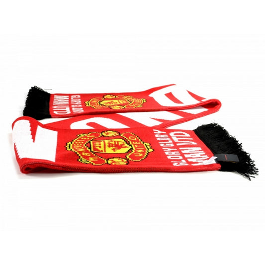 Multicoloured - Front - Manchester United FC Official Football Glory Glory Scarf