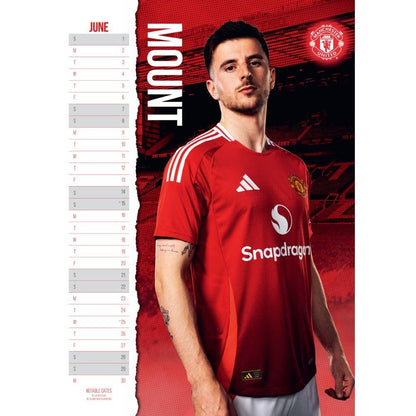 Red-White-Yellow - Lifestyle - Manchester United FC 2025 A3 Wall Calendar