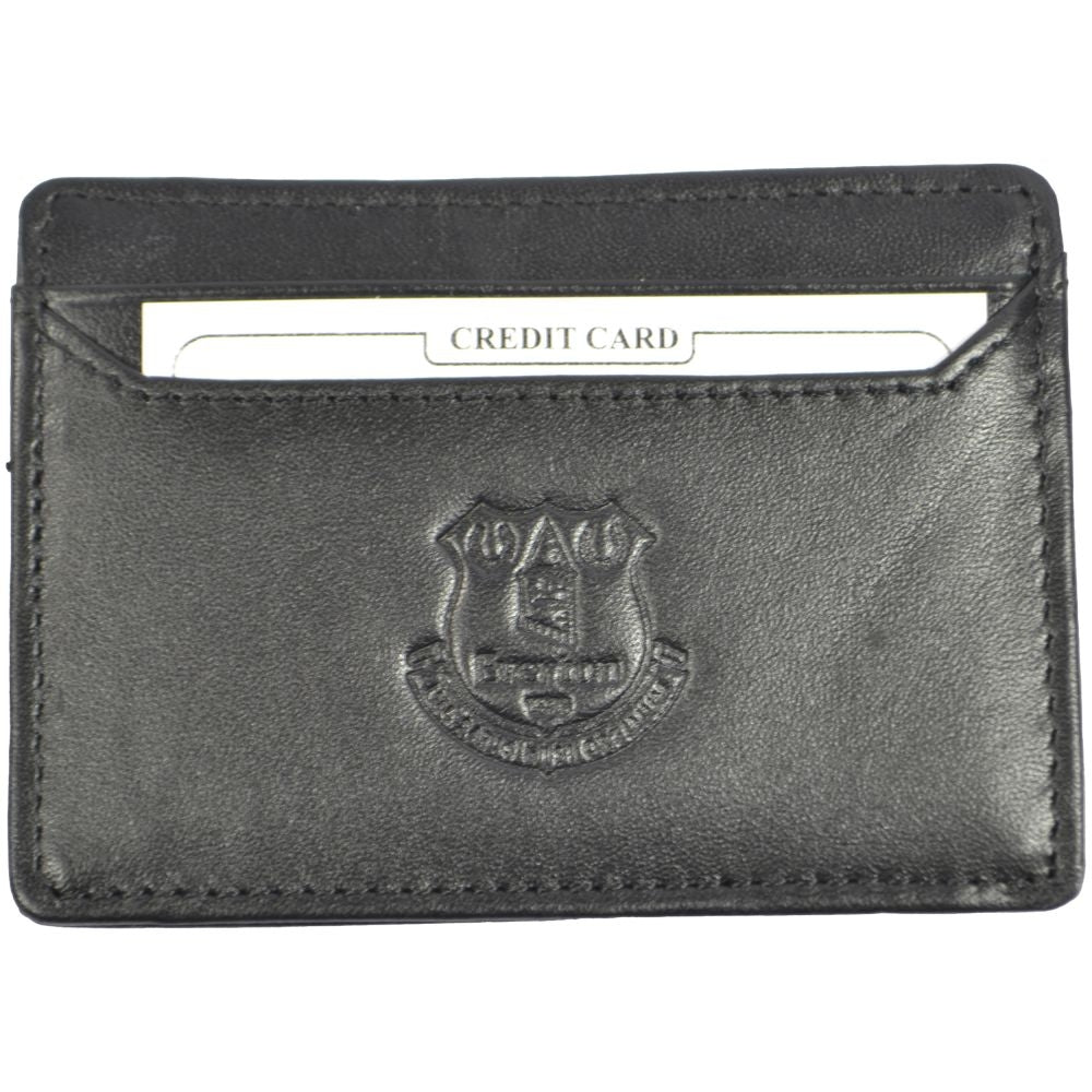 Black - Back - Everton FC Leather Money Clip Wallet