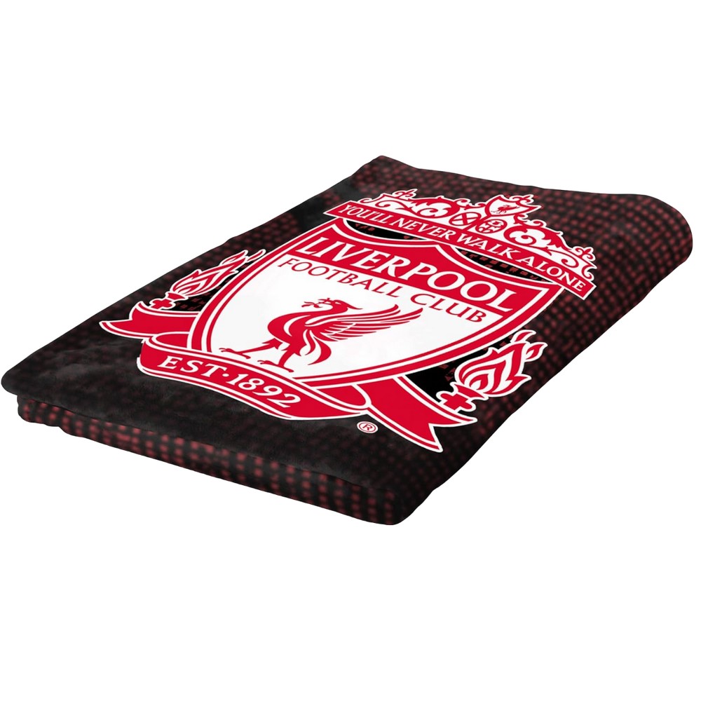 Red-Black - Side - Liverpool FC Fleece Blanket