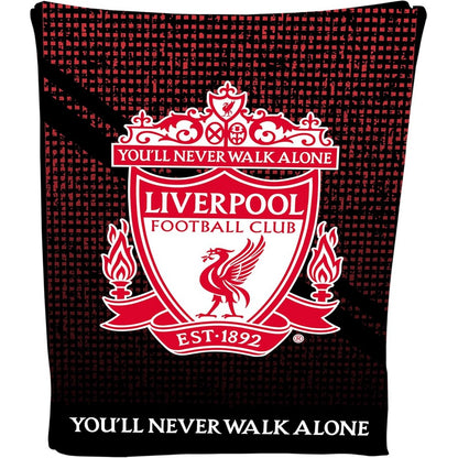 Red-Black - Front - Liverpool FC Fleece Blanket
