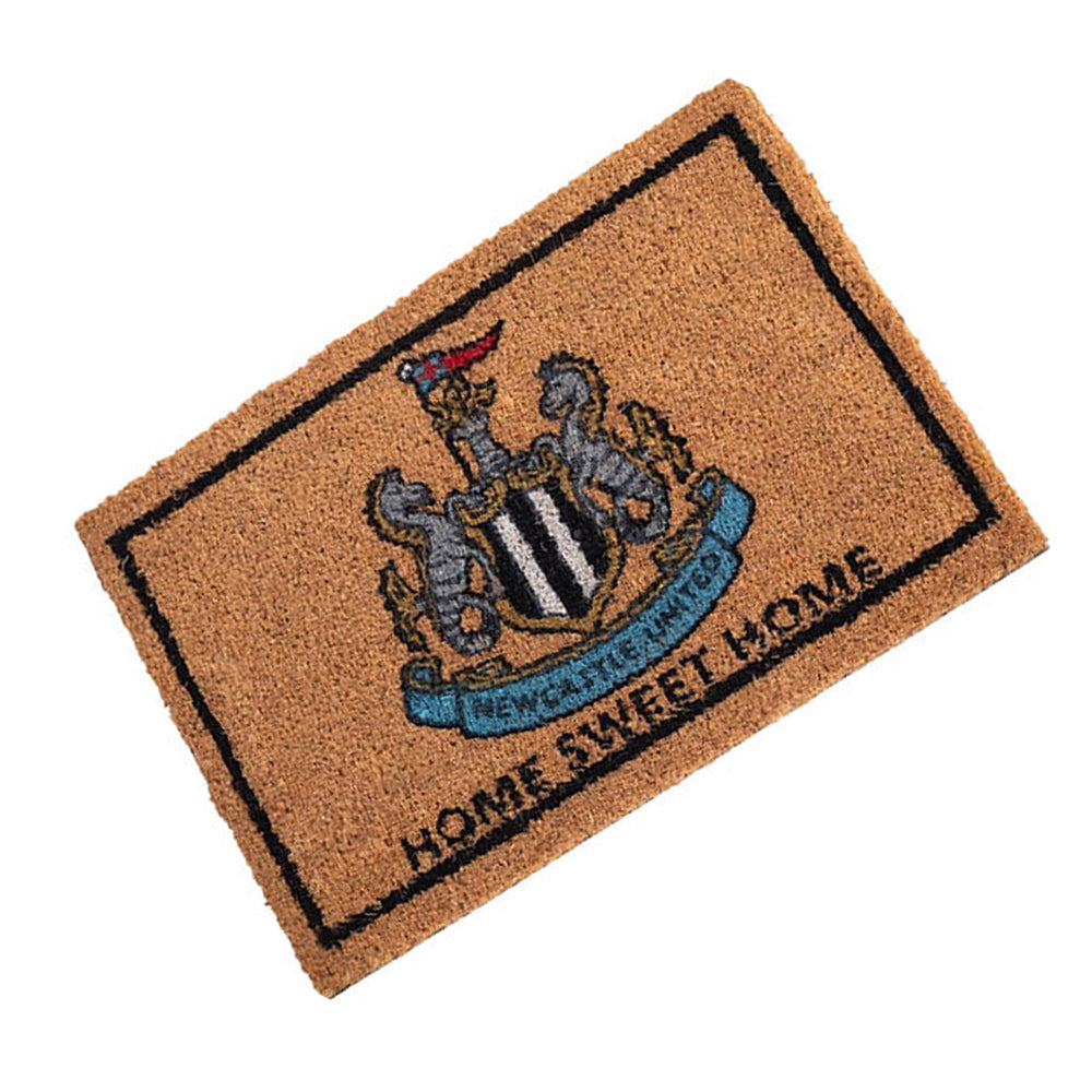 Gold - Back - Newcastle United FC Coir Crest Door Mat