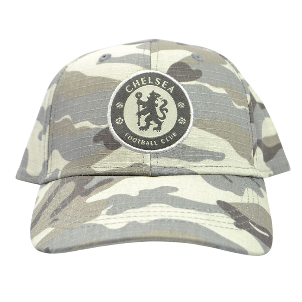 Grey - Side - Chelsea FC Camo Baseball Cap