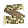 Brown-Cream-Black - Front - Ultratec Clothing Flowers Fashion Scarf