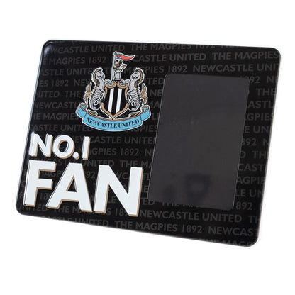 Black-White-Blue-Gold - Side - Newcastle United FC No. 1 Fan Metal Embossed Photo Frame