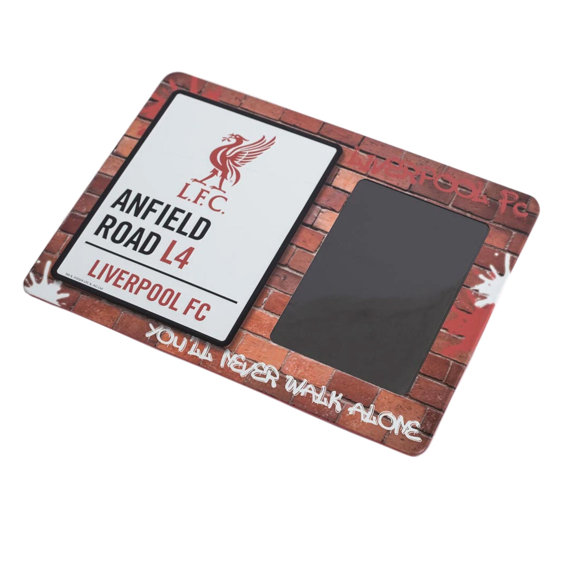 Red-White-Black - Side - Liverpool FC Anfield Road L4 Metal Embossed Photo Frame