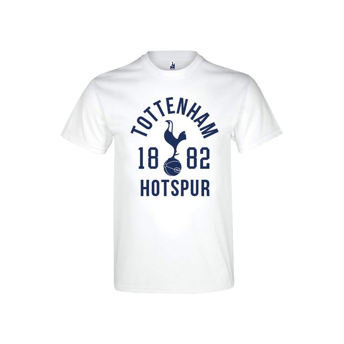 White - Front - Tottenham Hotspur FC Unisex Adult Established 1882 T-Shirt
